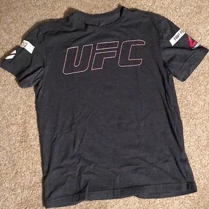 UFC Reebok t-shirt in charcoal gray